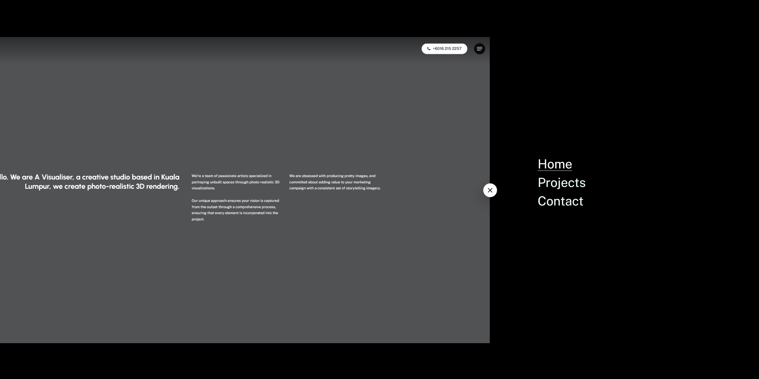 A Visualiser — design detail